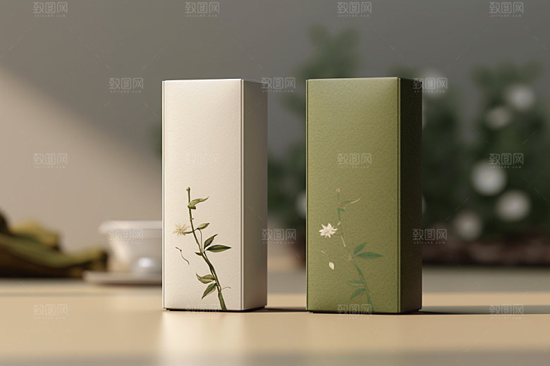 茶叶包装传统中式模型