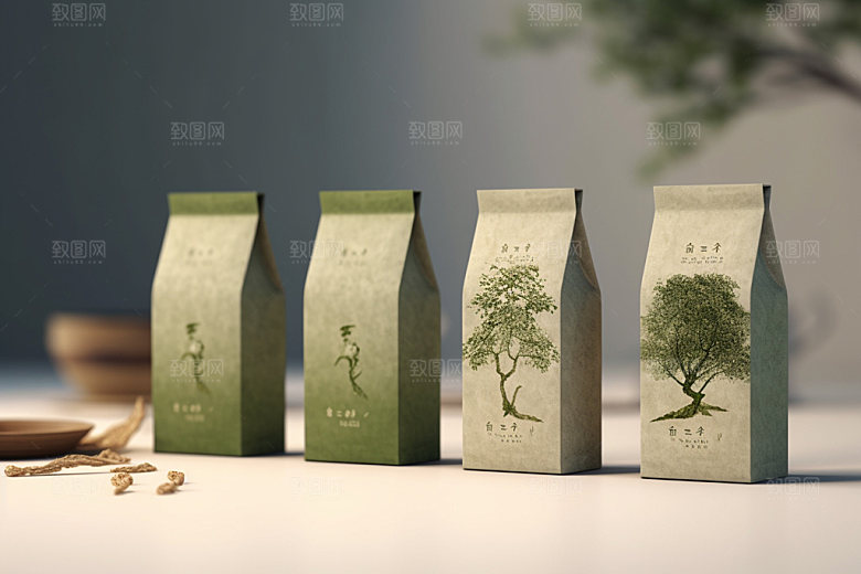 茶叶包装中国风3D模型