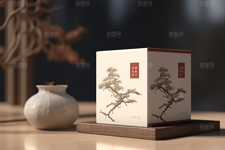茶叶包装3D传统模型