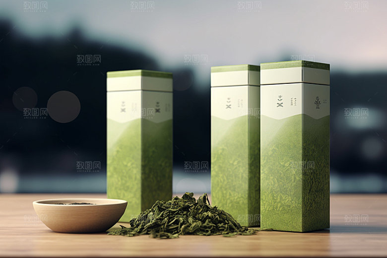 茶叶包装立体中式模型