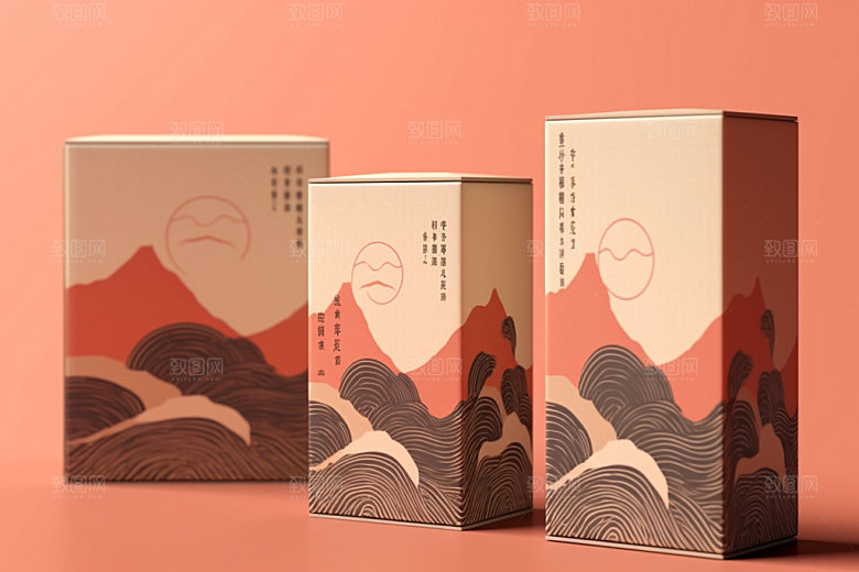 茶叶包装3D传统模型