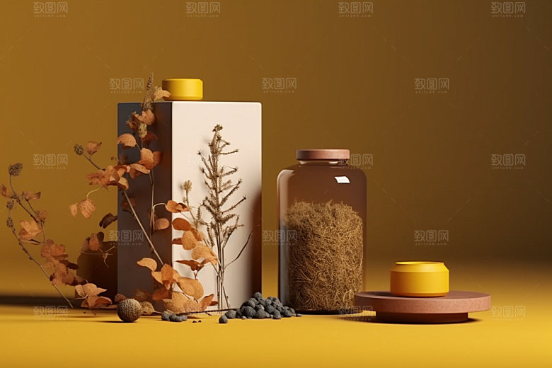 茶叶包装传统中式模型