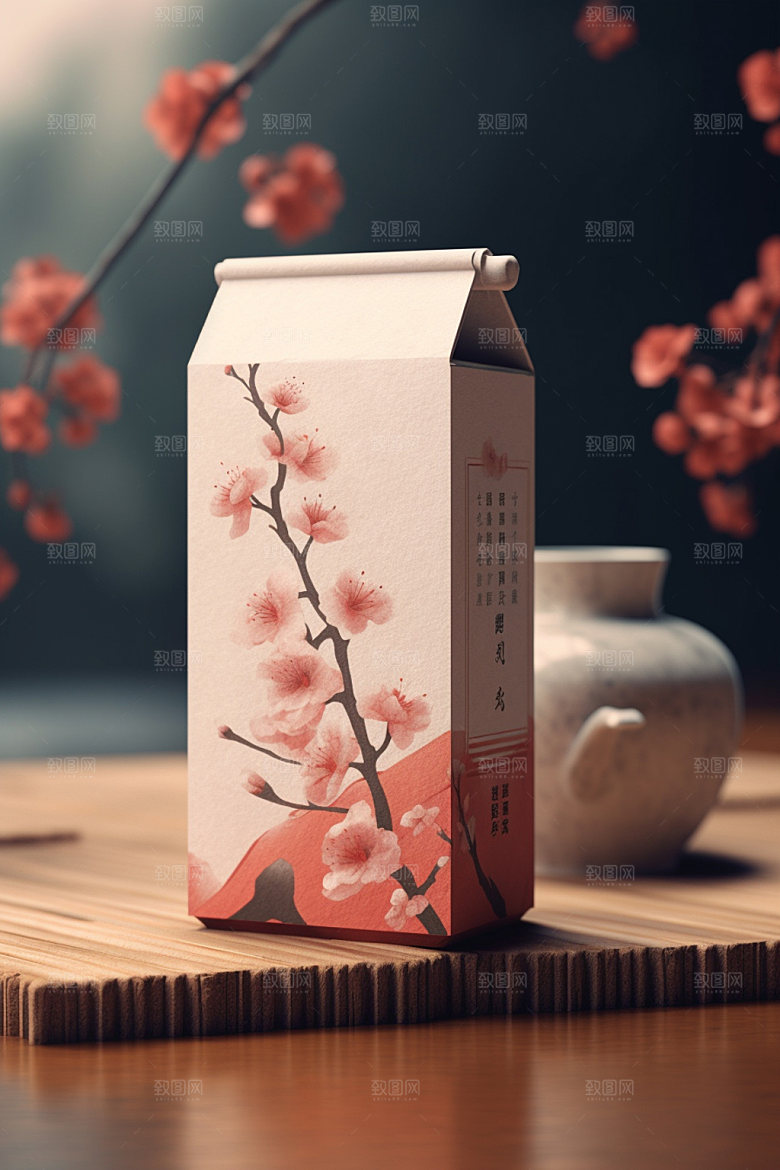 茶叶包装传统3D模型