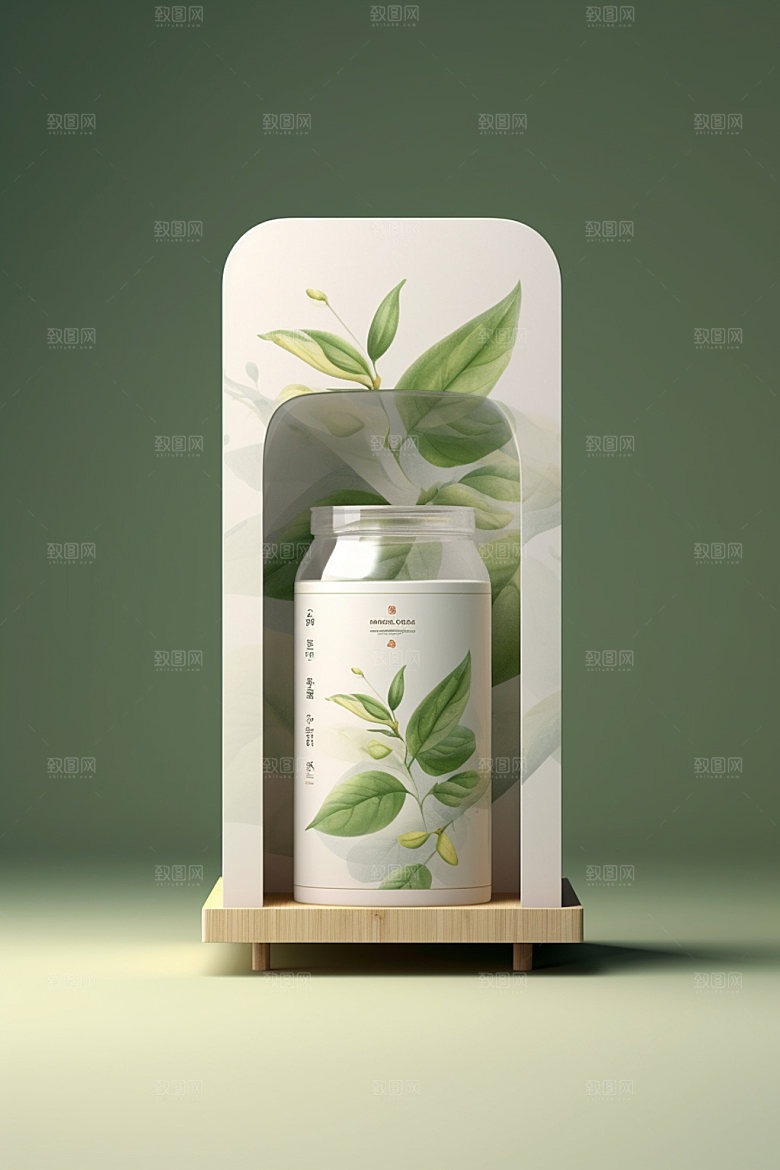 茶叶包装传统中国风模型