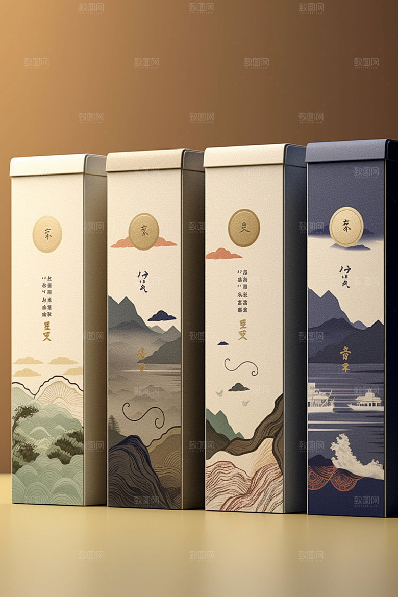 茶叶包装传统3D模型