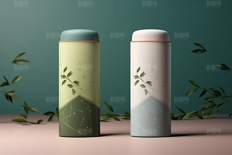 茶叶包装中国风立体模型