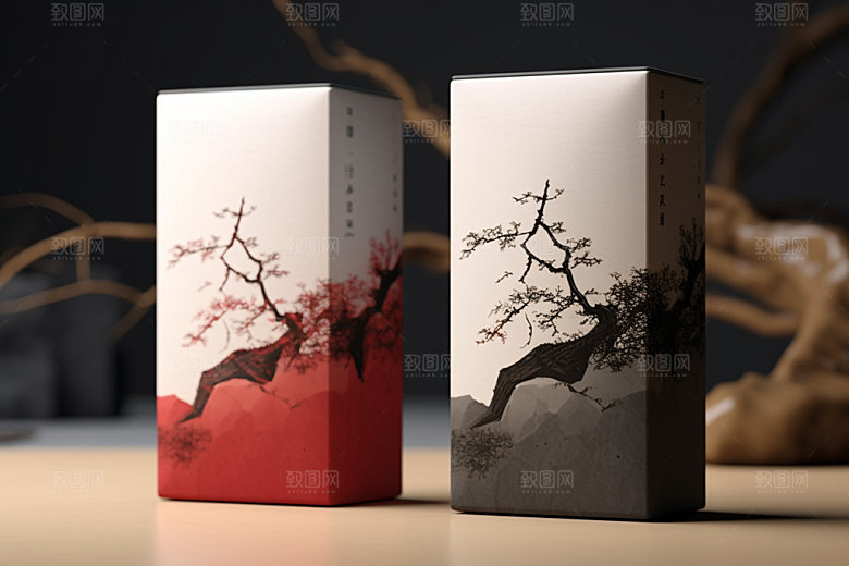 茶叶包装茶叶罐传统模型