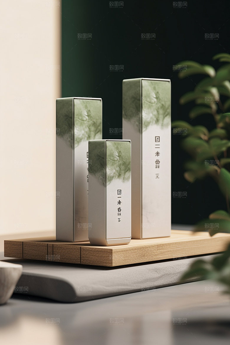 茶叶包装3D中国风模型