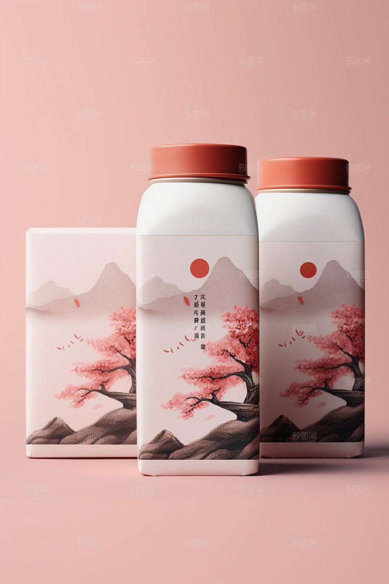 茶叶包装包装设计茶叶罐模型