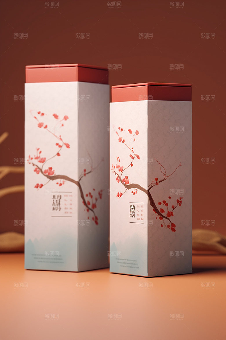 茶叶包装立体茶叶罐模型