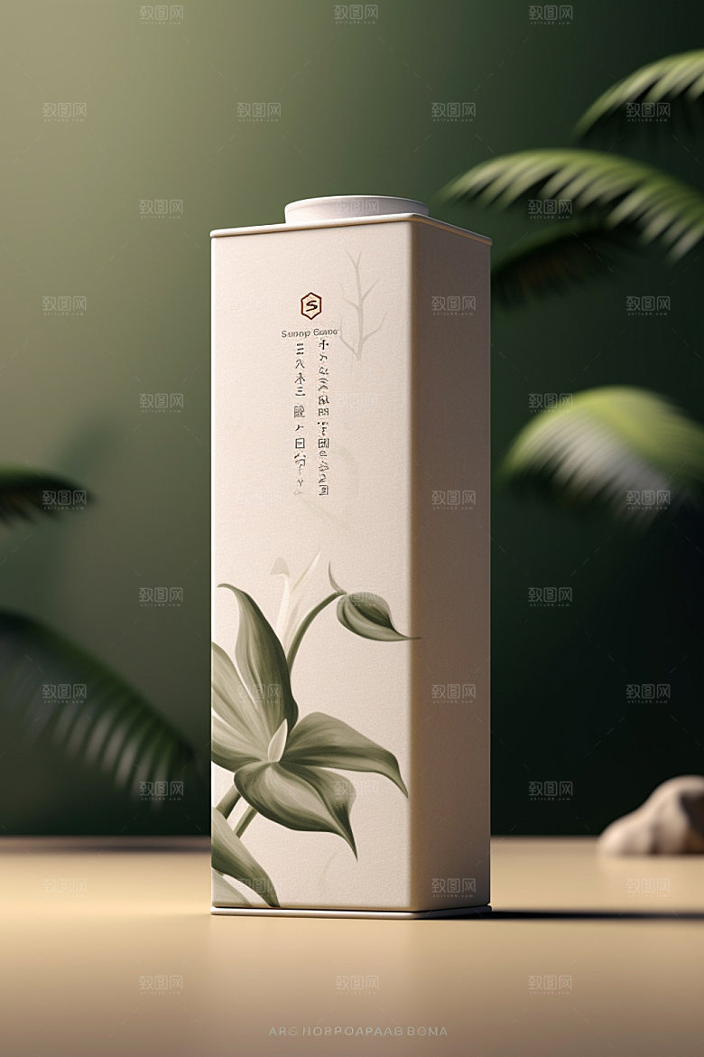 茶叶包装传统中式模型