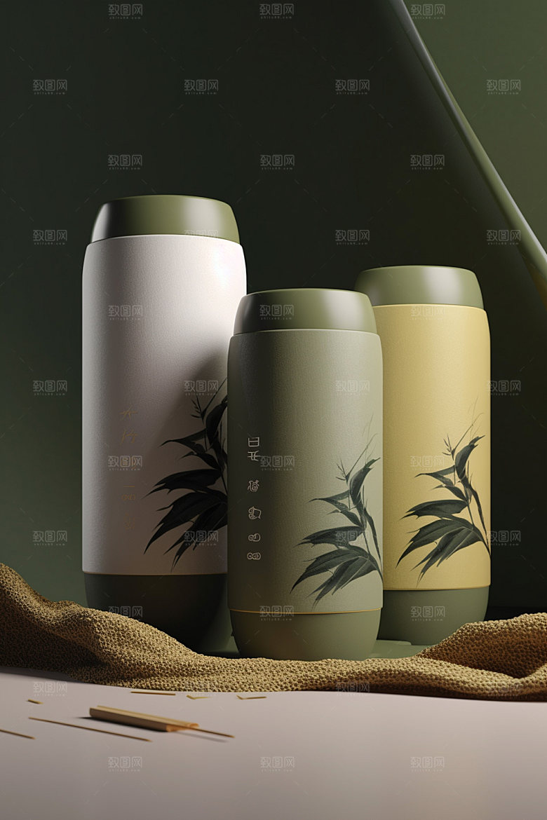 茶叶包装立体传统模型
