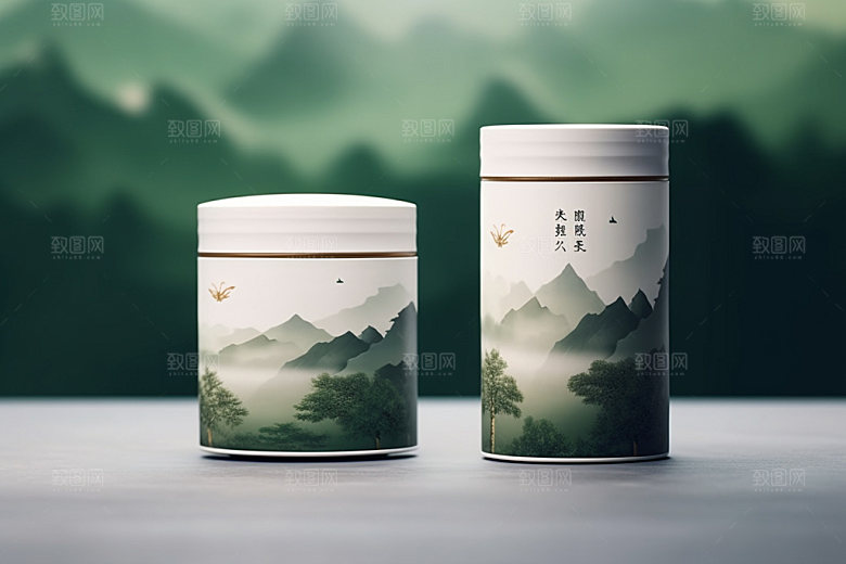 茶叶包装传统立体模型