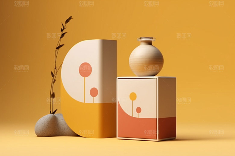 茶叶包装包装设计茶叶罐模型