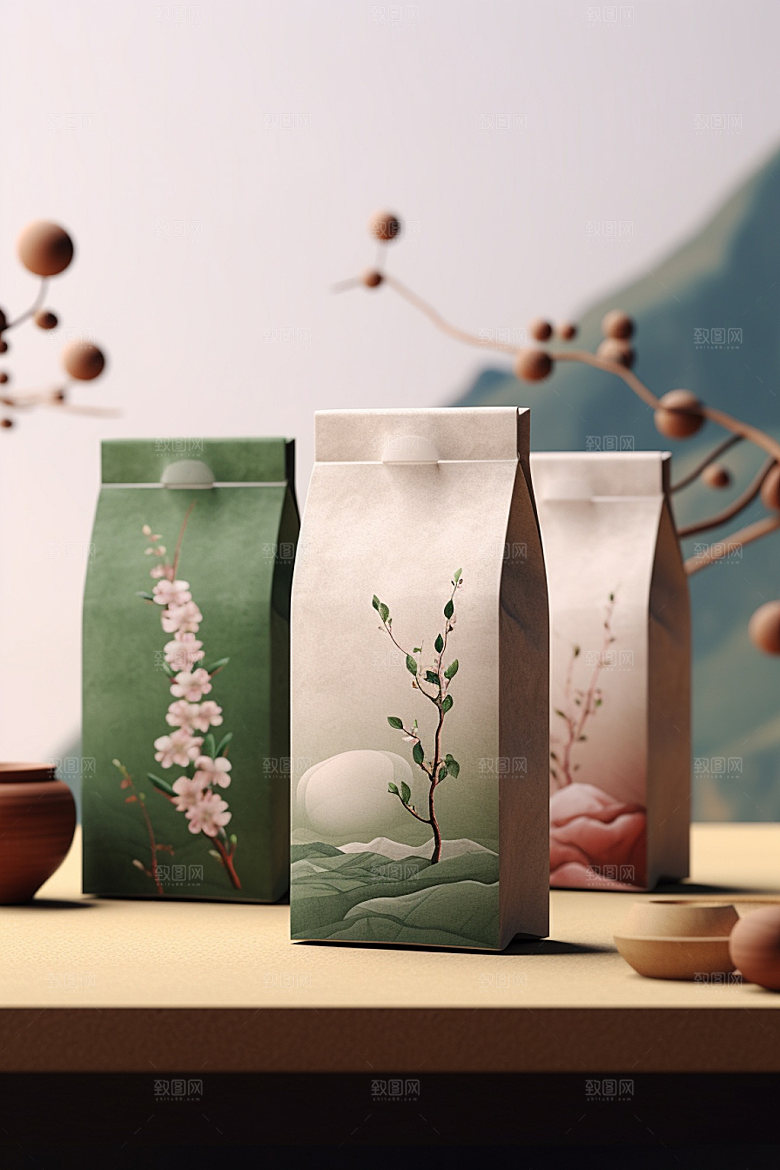茶叶包装传统包装设计模型