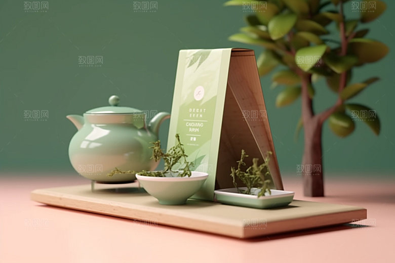 茶叶包装中国风包装设计模型