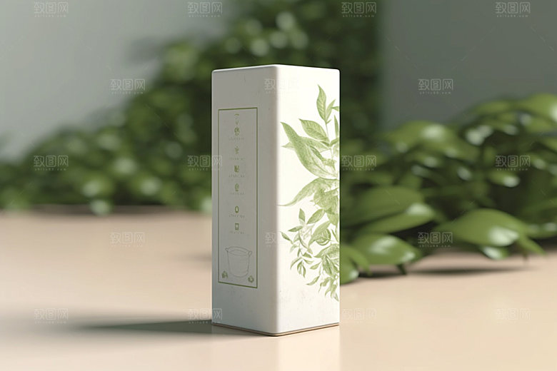 茶叶包装茶叶罐中国风模型