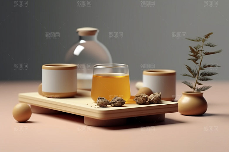 茶叶包装茶叶罐传统模型