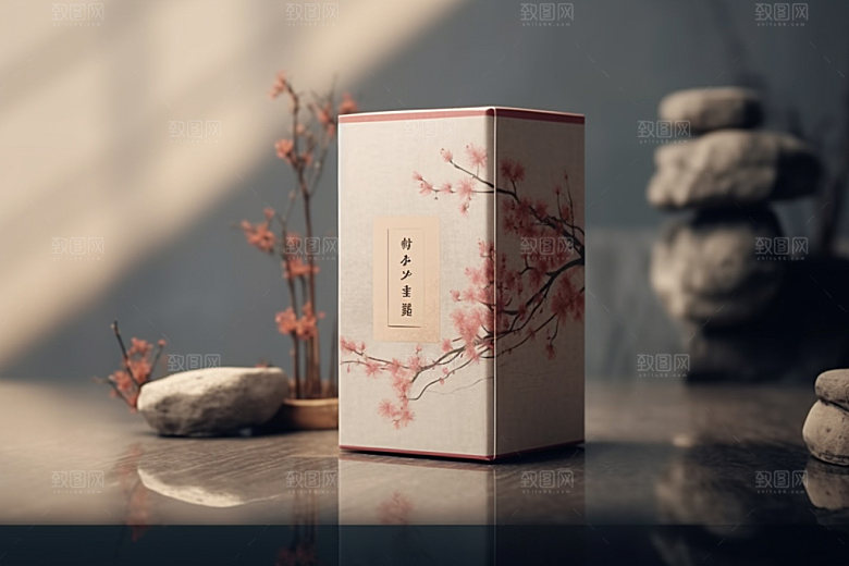 茶叶包装中国风茶叶罐模型