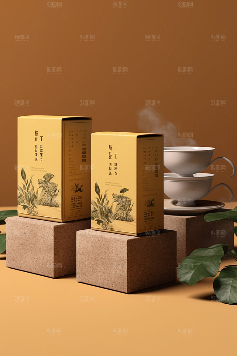 茶叶包装包装设计传统模型