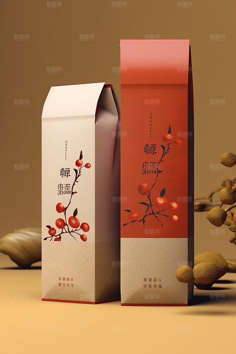 茶叶包装3D传统模型
