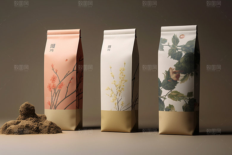 茶叶包装立体3D模型