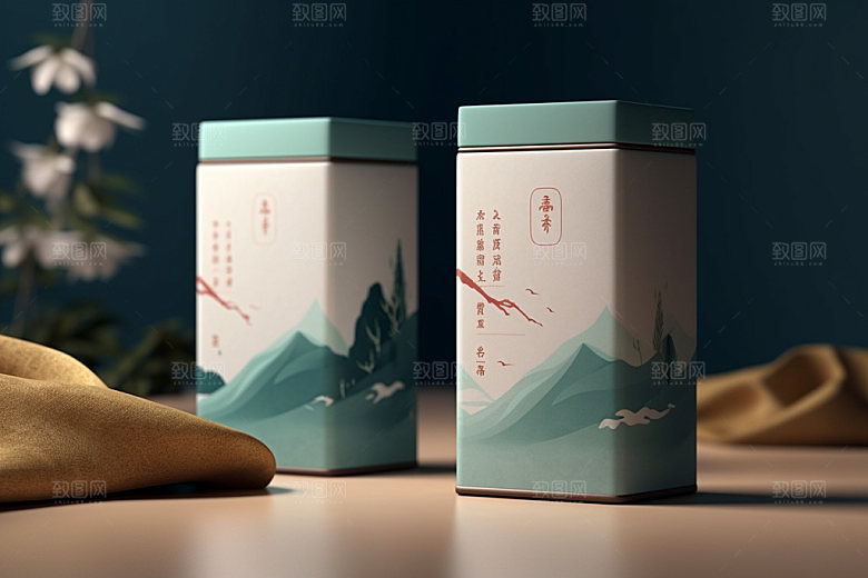 茶叶包装3D茶叶罐模型