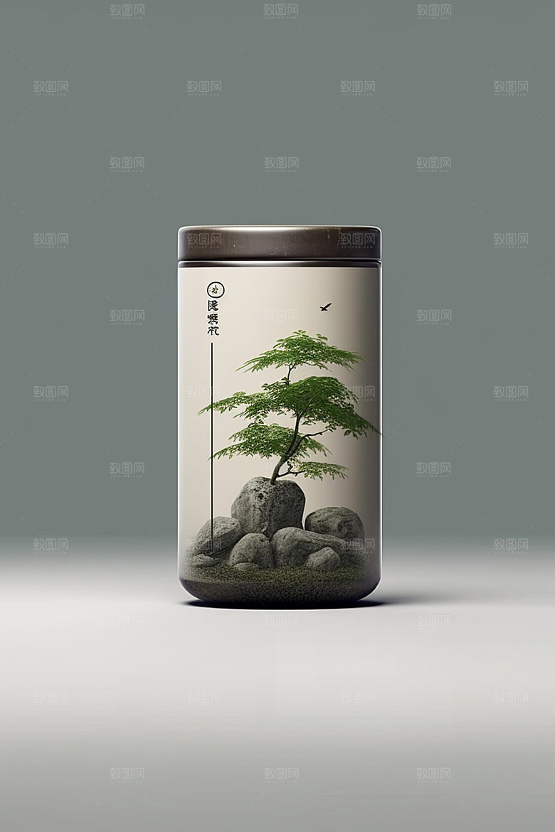 茶叶包装3D茶叶罐模型
