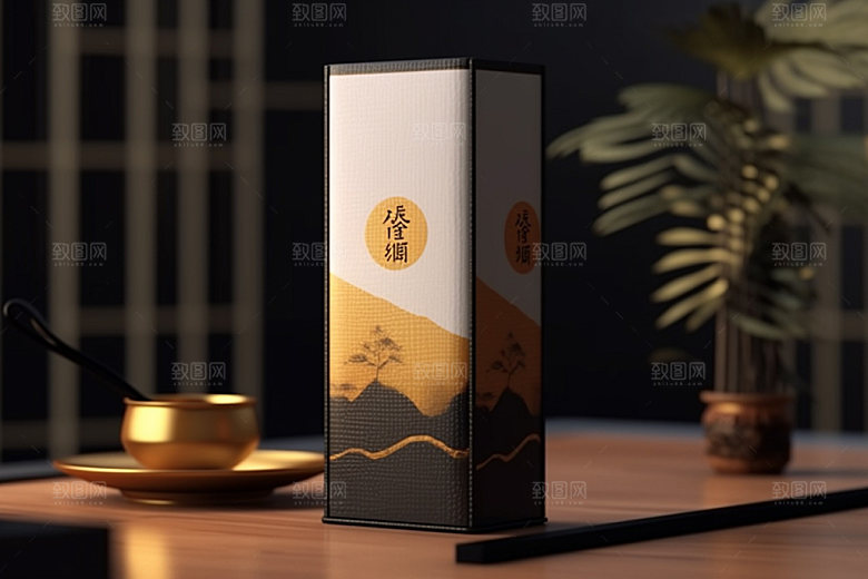 茶叶包装包装设计茶叶罐模型