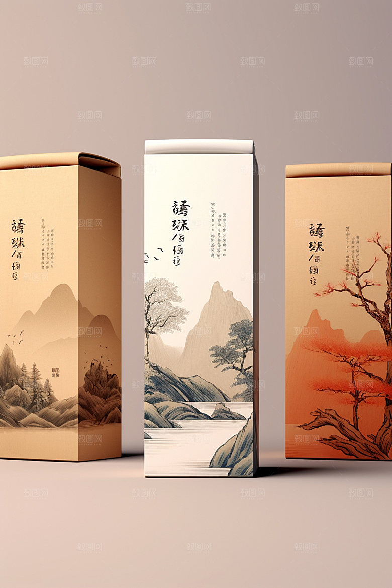 茶叶包装茶叶罐包装设计模型