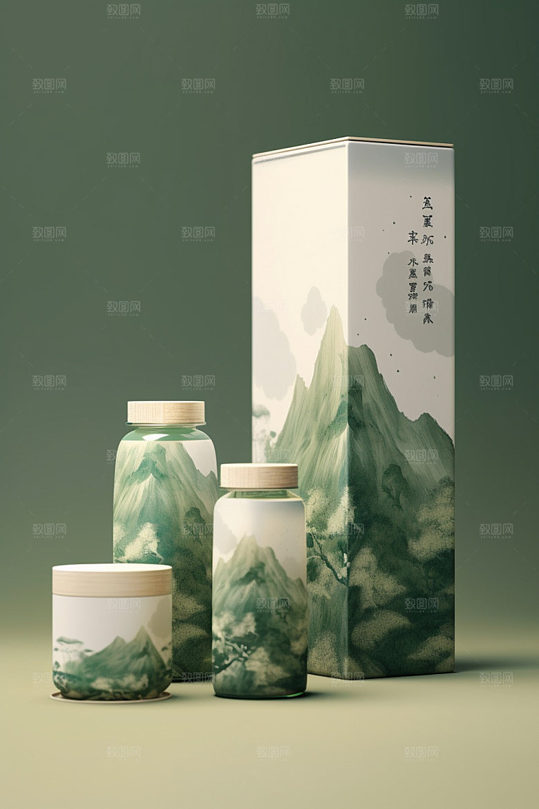 茶叶包装包装设计立体模型