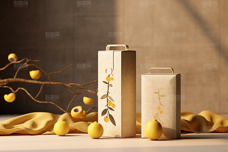 茶叶包装中式茶叶罐模型