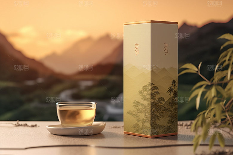 茶叶包装3D立体模型