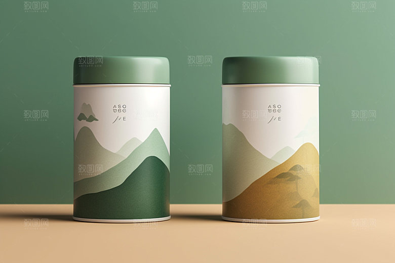 茶叶包装中式中国风模型