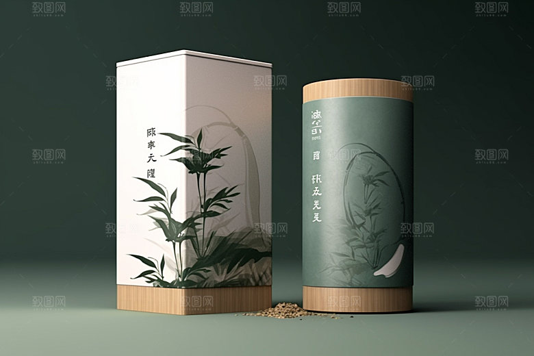茶叶包装茶叶罐包装设计模型