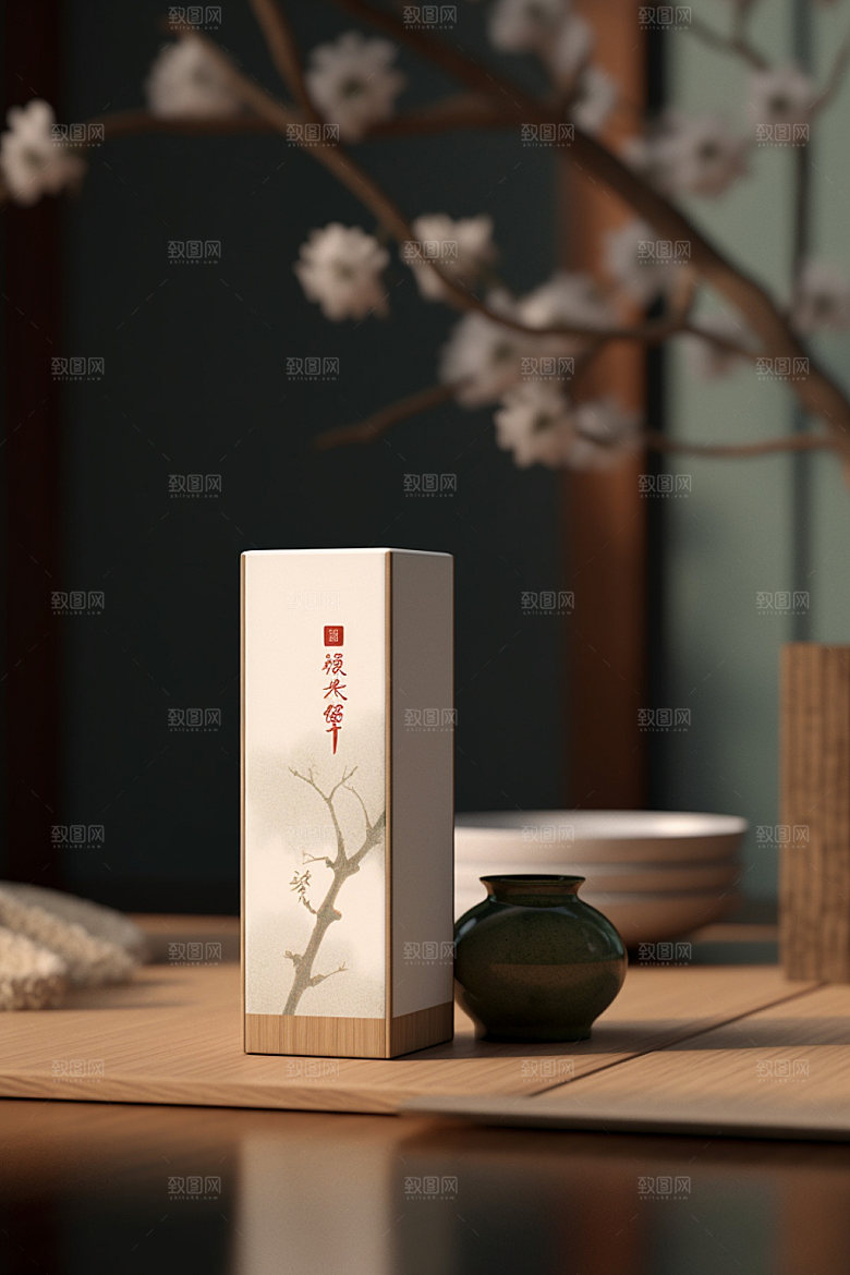 茶叶包装立体3D模型