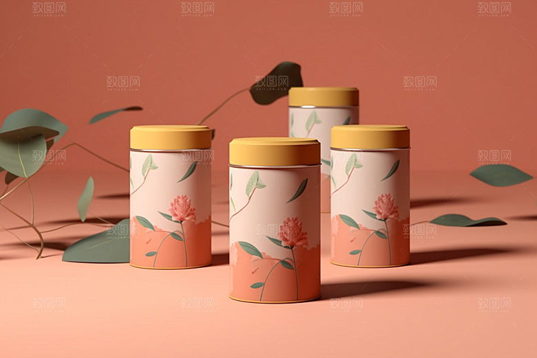 茶叶包装中式立体模型