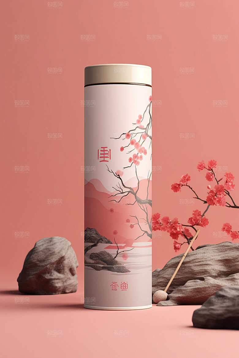 茶叶包装中国风传统模型