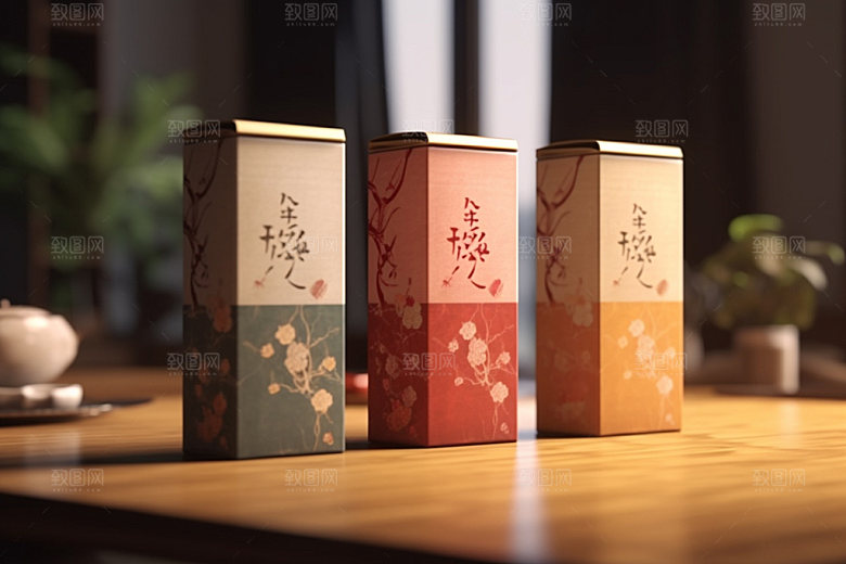 茶叶包装茶叶罐包装设计模型
