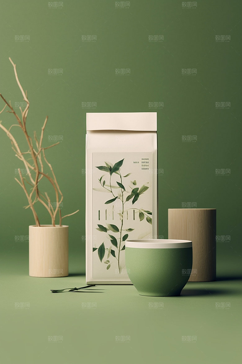 茶叶包装传统立体模型
