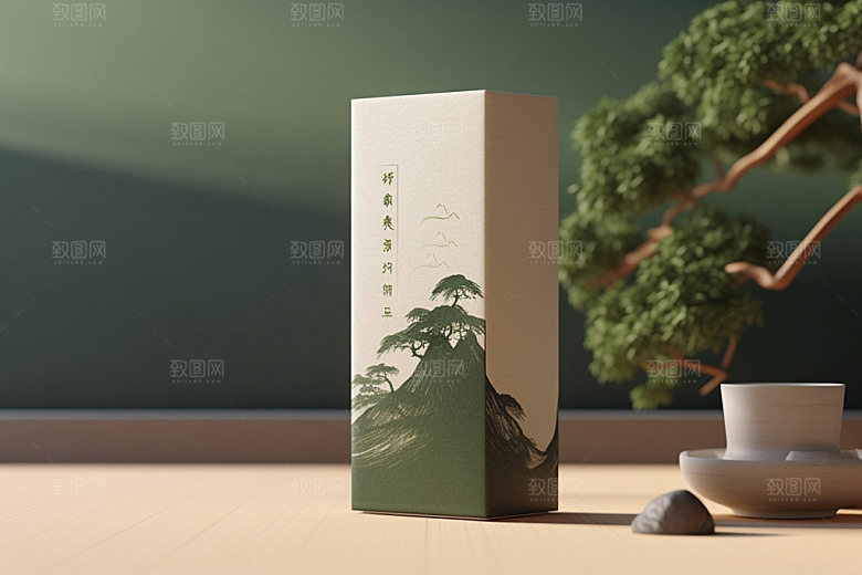 茶叶包装中式传统模型