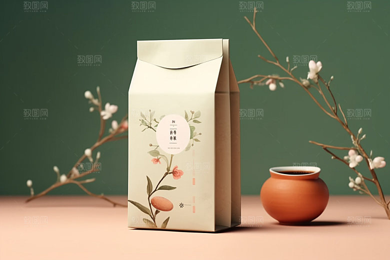 茶叶包装茶叶罐立体模型