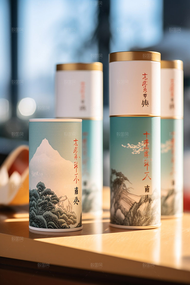 茶叶包装中国风3D模型