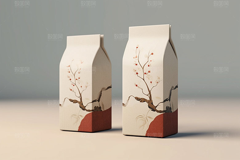 茶叶包装包装设计中式模型