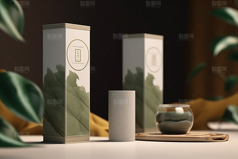 茶叶包装传统3D模型