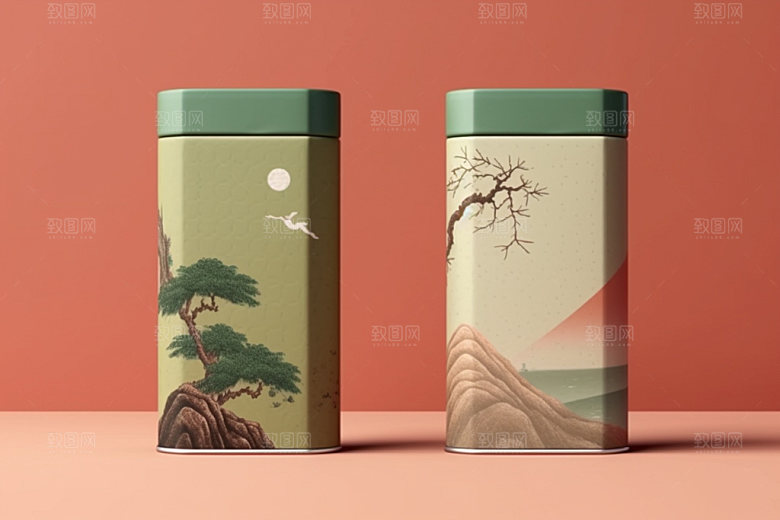 茶叶包装3D立体模型