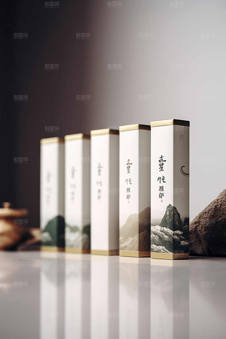 茶叶包装中式3D模型