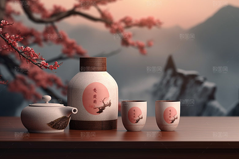 茶叶包装包装设计立体模型
