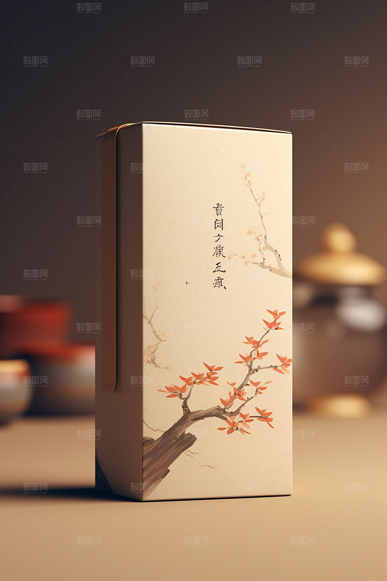 茶叶包装立体传统模型