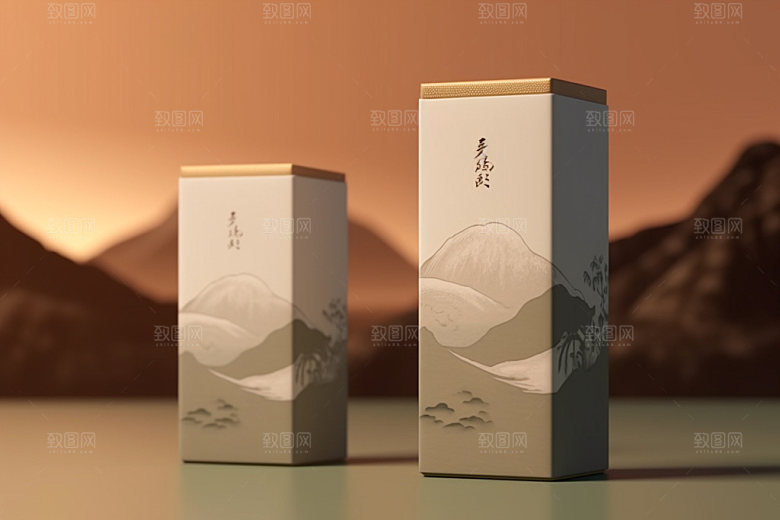茶叶包装茶叶罐传统模型